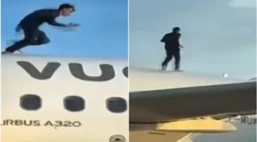 واقعة غريبة في المطار.. شاب يتسلق سقف طائرة ركاب ويتسبب بتأخير رحلتها الدولية